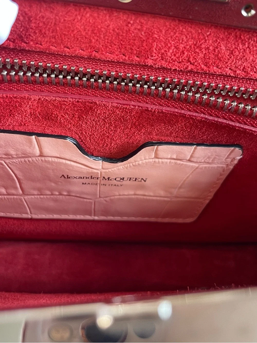 NWT Alexander McQueen Knuckle Clutch with Dust Bag and Branded Cards